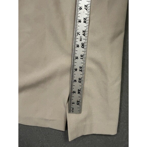 Chaps Women’s Khaki Belted Wrap Sheath Dress - Size 14 NWT‎ Beige Gold Accent - Picture 5 of 6